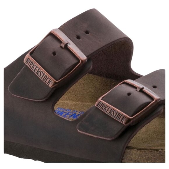 Birkenstock Arizona Soft Footbed Oiled Leather Sandals Size 10 EU 41 Women New - Picture 10 of 11